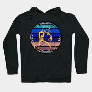 Potato Drawing electricity will kill you-Retro Hoodie